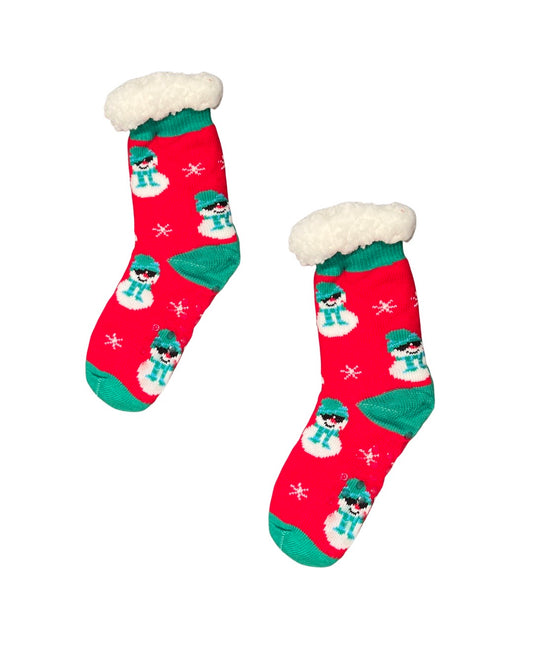 Snowman Sherpa Socks 
