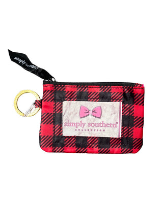 Simply Southern Cards / Coin Pouch - Buffalo Plaid