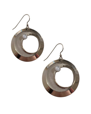 Silver Forest Circle Hoop Earrings – Blooming Boutique