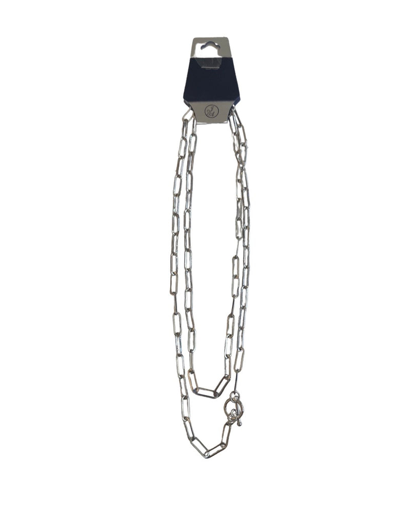 Silver Paper Clip necklace