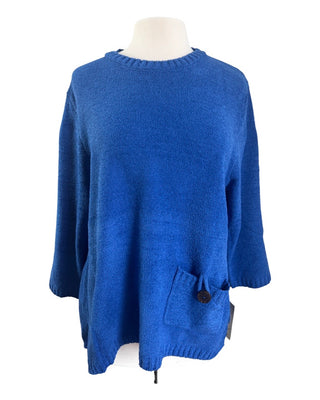 Lulu B Blue Plush Sweater