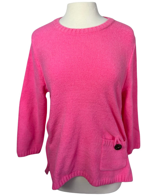 Lulu B Pink Plush Sweater
