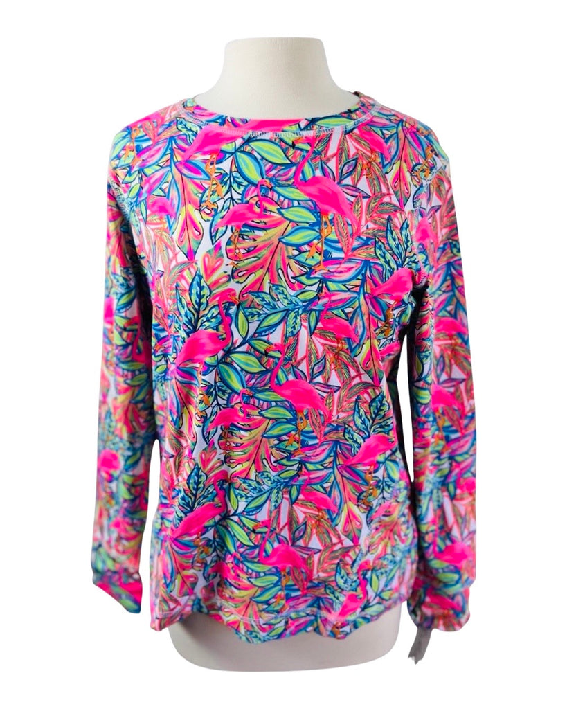 Lulu B Bright Flamingo UPF Shirt