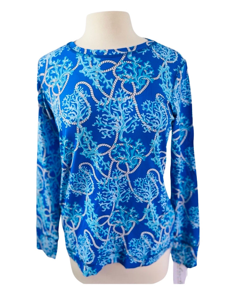 Lulu B Blue Coral UPF Top – Blooming Boutique