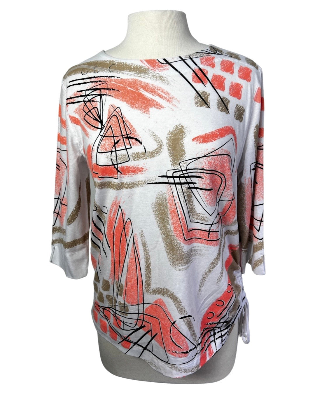 N Touch Abstract Top Peach