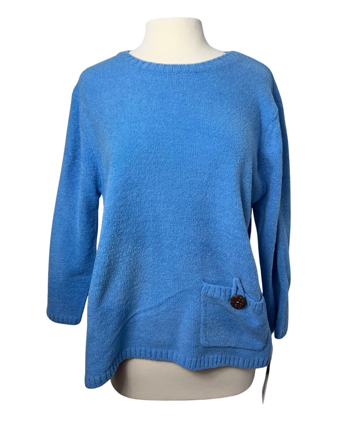 Lulu B Blue Chenille Sweater