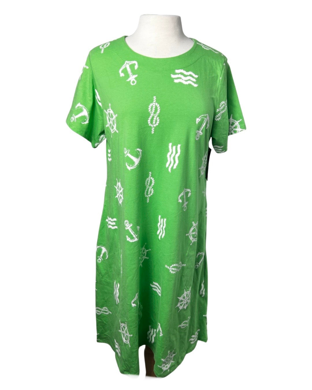 Green Nautical Day Dress