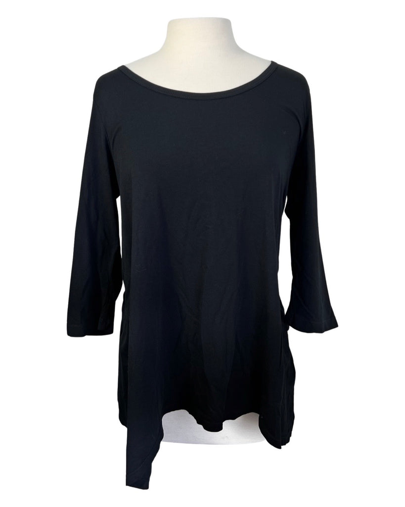 iCantoo Black Asymmetrical Top with Pockets