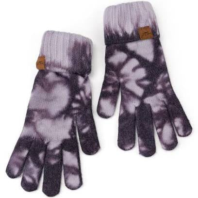 Purple Tie Dye Gloves