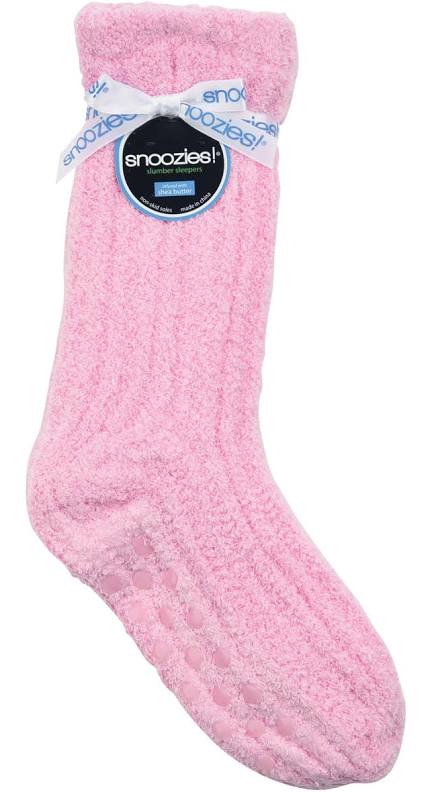 Snoozies Shea Butter Socks-Light Pink