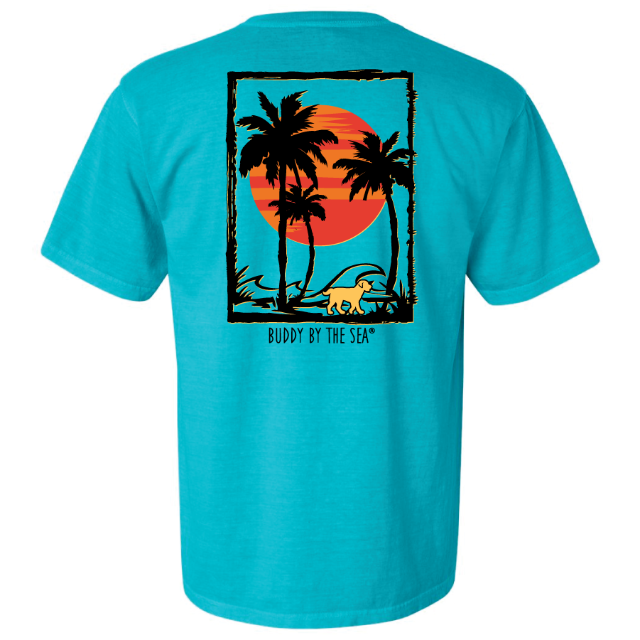 Buddy by the Sunset Surf Short Sleeve Tee