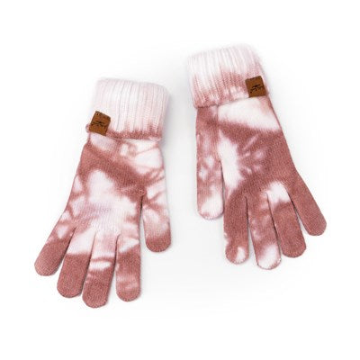 Pink Tie Dye Gloves