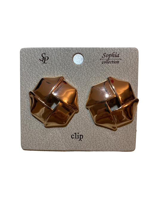 Pinwheel Clip On Earrings