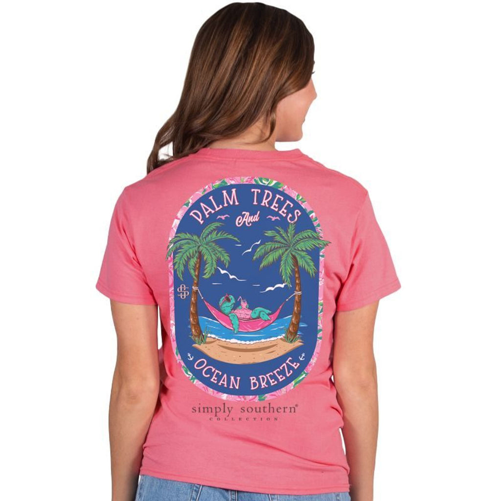 SIMPLY SOUTHERN PALM CONCH SHORT SLEEVE TEE