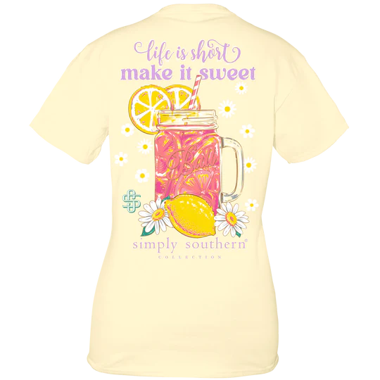 SIMPLY SOUTHERN LIFE IS SHORT MAKE IT SWEET SHORT SLEEVE TEE