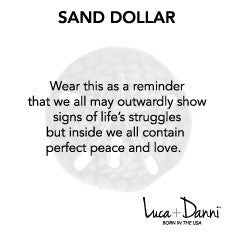 Sand Dollar Bangle Luca + Danni meaning card