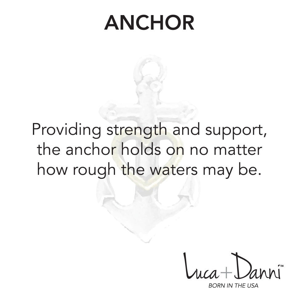 Anchor with Heart Bangle Luca + Danni meaning card