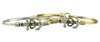 Anchor with Heart Bangle Luca + Danni
