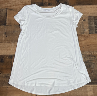 White Chris and Carol Tunic Tee