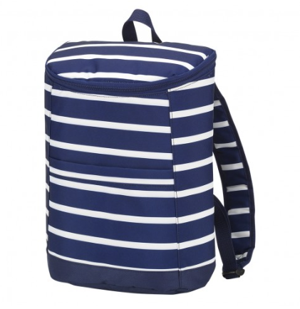 Viv and Lou Navy Striped Cooler Backpack