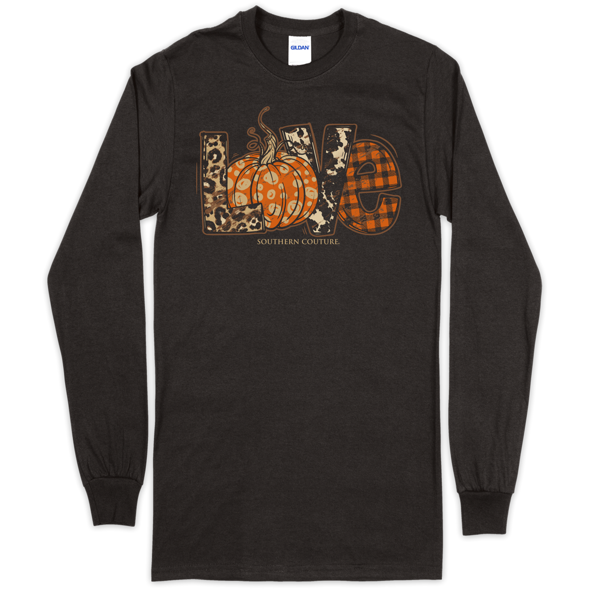 Southern Couture Pumpkin Love Long Sleeve T-shirt