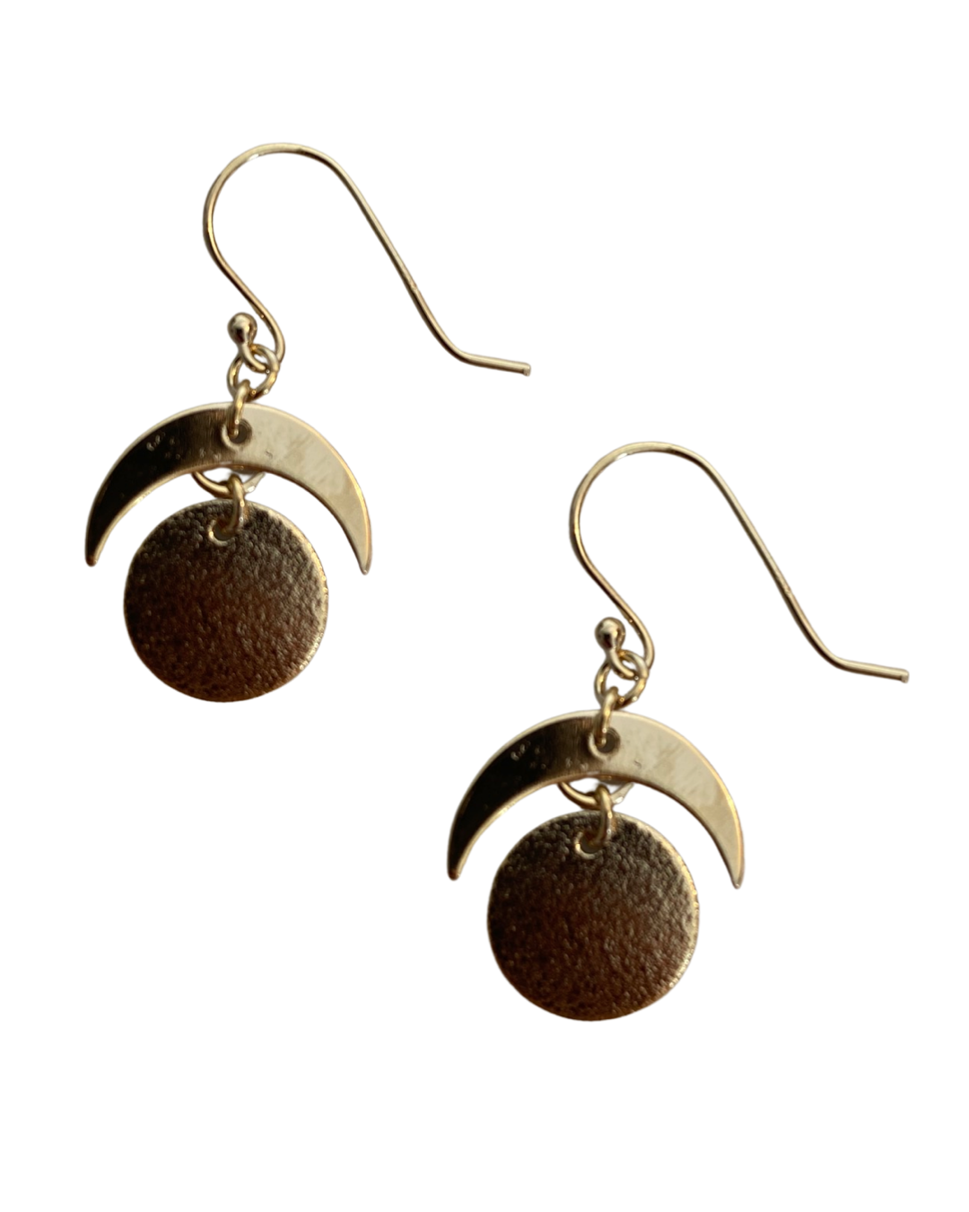 Sun & Moon Earrings - Gold