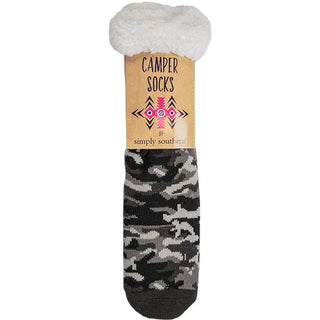 Simply Southern Black Camo Camper Socks