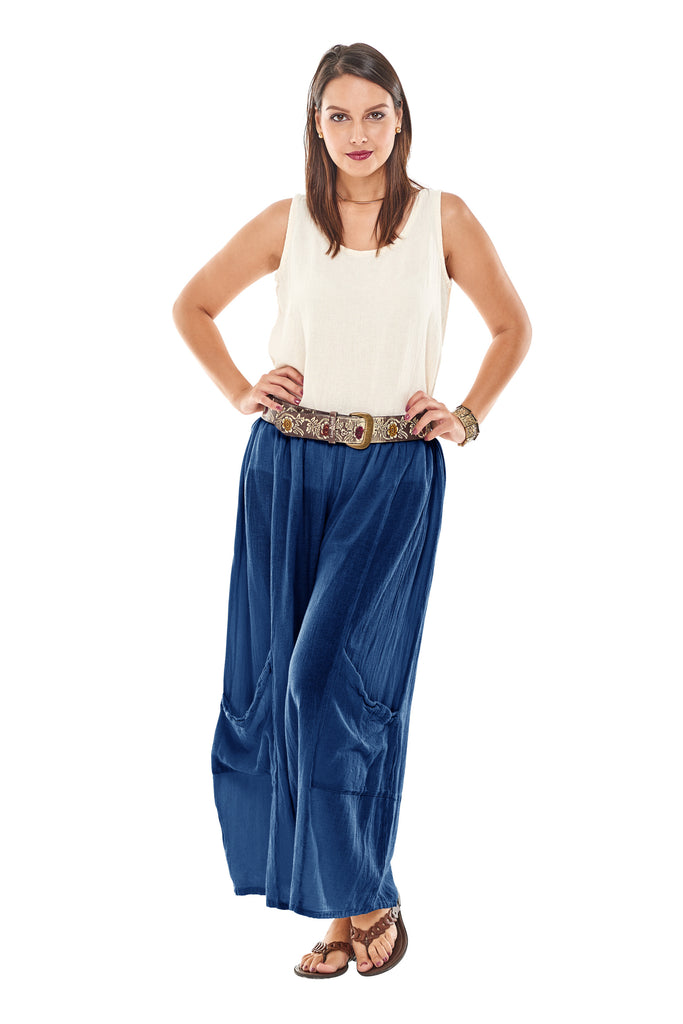 Oh My Gauze Lee Pants Sapphire One Size