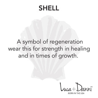 Shell Bangle Luca + Danni meaning card