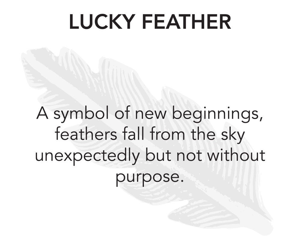 Luck + Protection Bangle, Lucky Feather - Luca + Danni